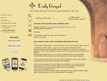 Tablet Screenshot of dailygospel.org